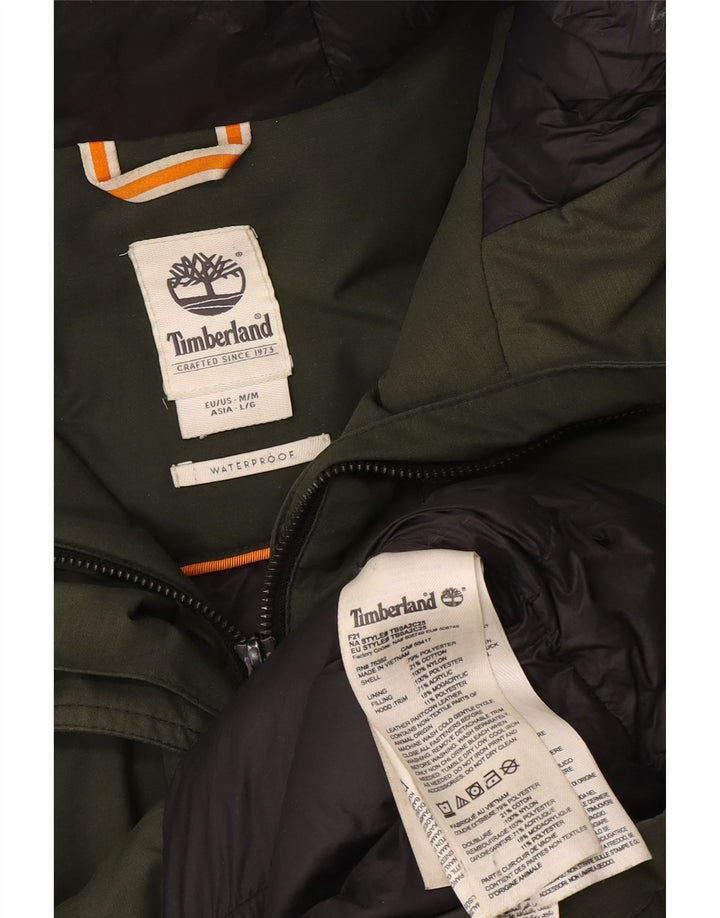 Timberland γυναικείο μπουφάν Parka με κουκούλα UK 14 Μεσαίο πράσινο πολυεστέρας