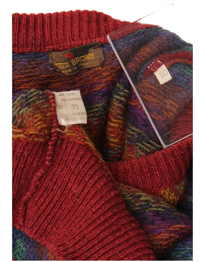 PETER BROWN Ανδρικό πουλόβερ με λαιμόκοψη IT 50 μεσαίο πολύχρωμο