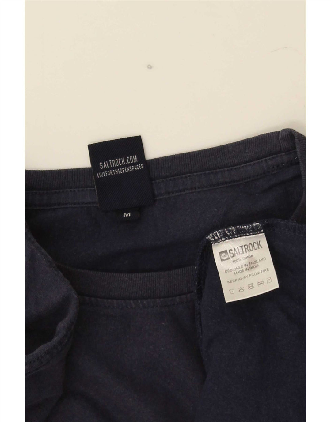Ανδρικό γραφικό T-Shirt Saltrock Top από μεσαίο μπλε ναυτικό βαμβακερό
