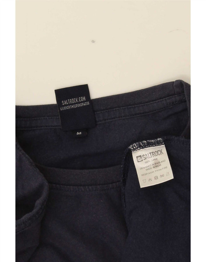 Ανδρικό γραφικό T-Shirt Saltrock Top από μεσαίο μπλε ναυτικό βαμβακερό