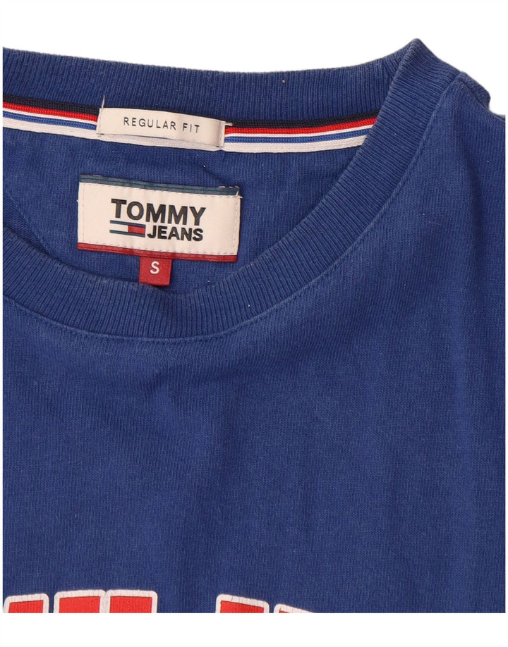 TOMMY HILFIGER Ανδρικό μπλουζάκι με κανονική εφαρμογή γραφικό μπλουζάκι, μικρό μπλε βαμβακερό
