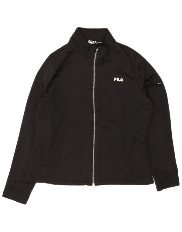 Fila Γυναικεία αθλητική φόρμα Top Jacket UK 12 Medium Black Polyester