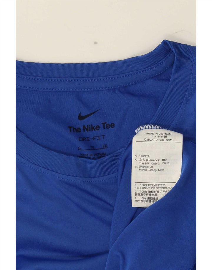 Ανδρικό T-shirt Nike Dri Fit Top XL Blue Polyester