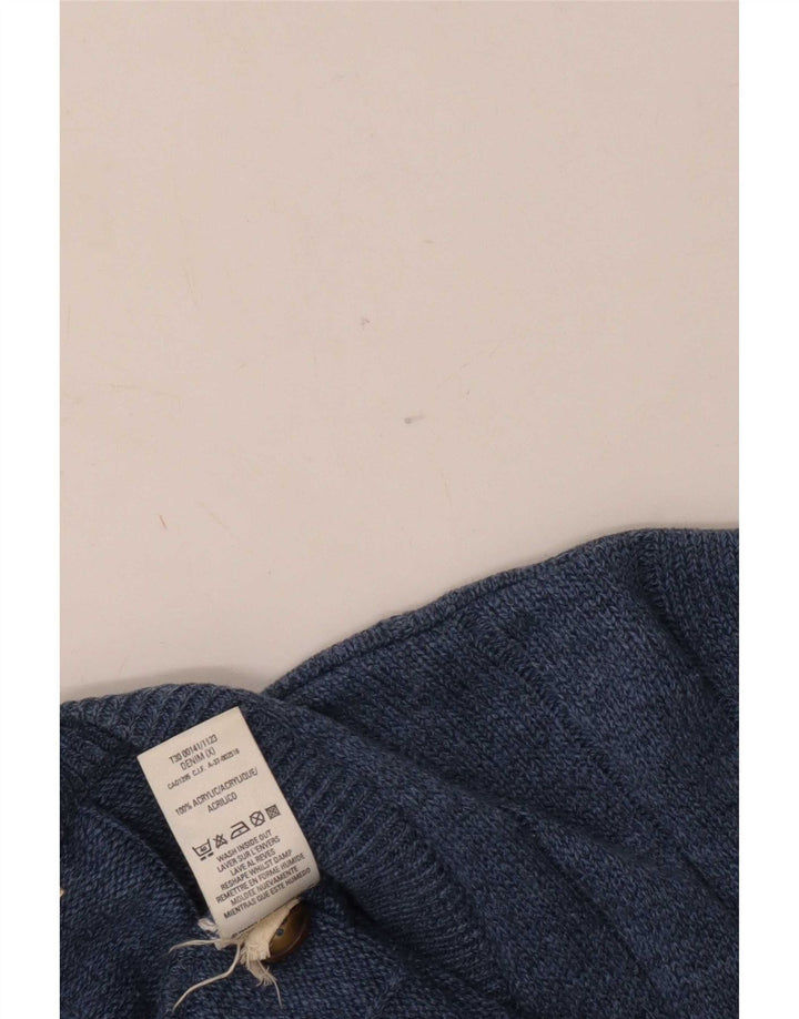 Marks & Spencer Ανδρικό πουλόβερ St. Michael Cardigan XL Navy Blue Acrylic