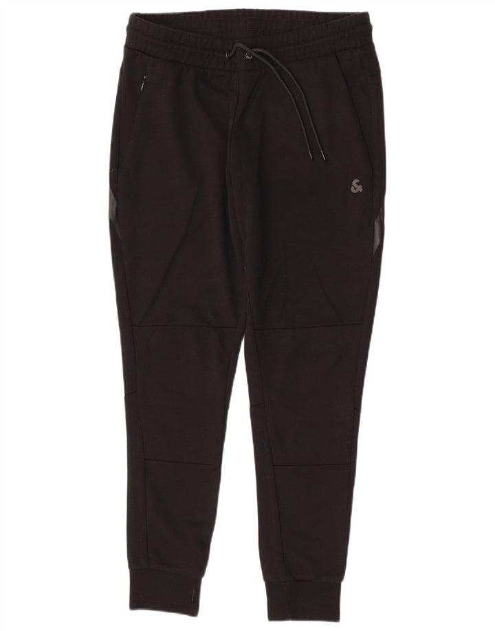 Jack & Jones Ανδρική αθλητική φόρμα Παντελόνι Joggers Μεσαίο Μαύρο Πολυεστέρα