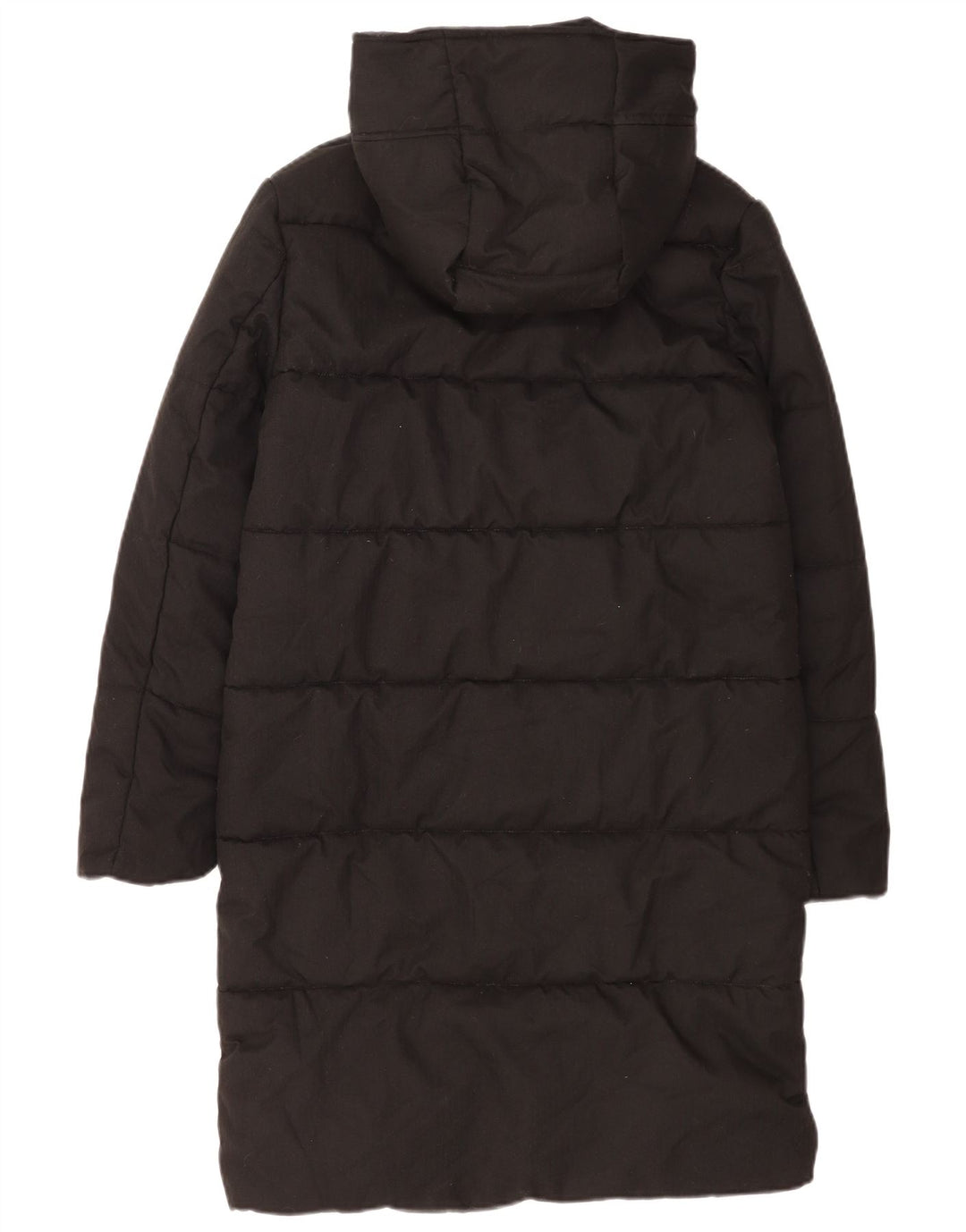 Crew Clothing Γυναικείο παλτό με κουκούλα UK 8 Small Black Polyester
