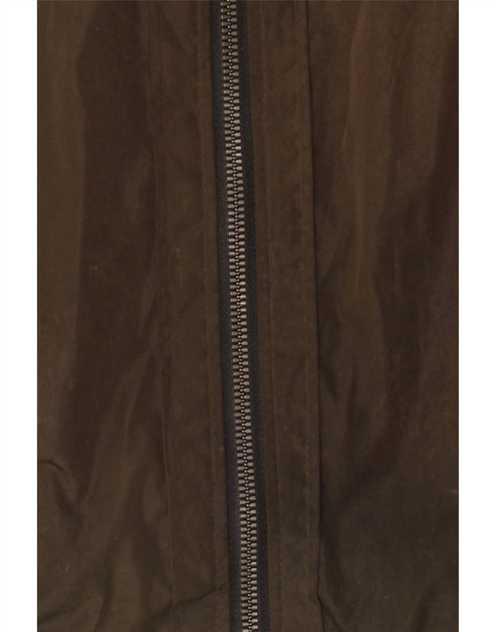 Zara Ανδρικό Bomber Jacket UK 36 Small Brown Polyester