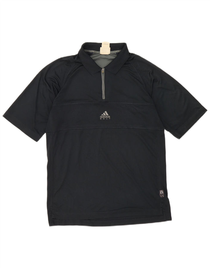 Ανδρικό πουκάμισο Adidas Climalite Polo UK 40/42 Medium Navy Blue Polyester