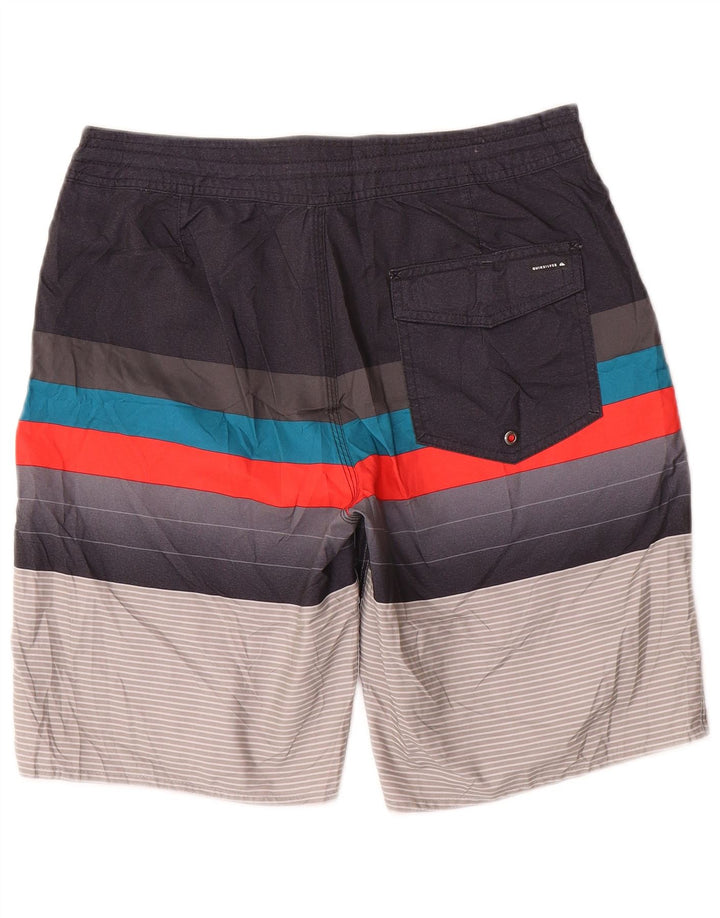Ανδρικό γραφικό σορτς κολύμβησης Quiksilver μεσαίο πολύχρωμο ριγέ