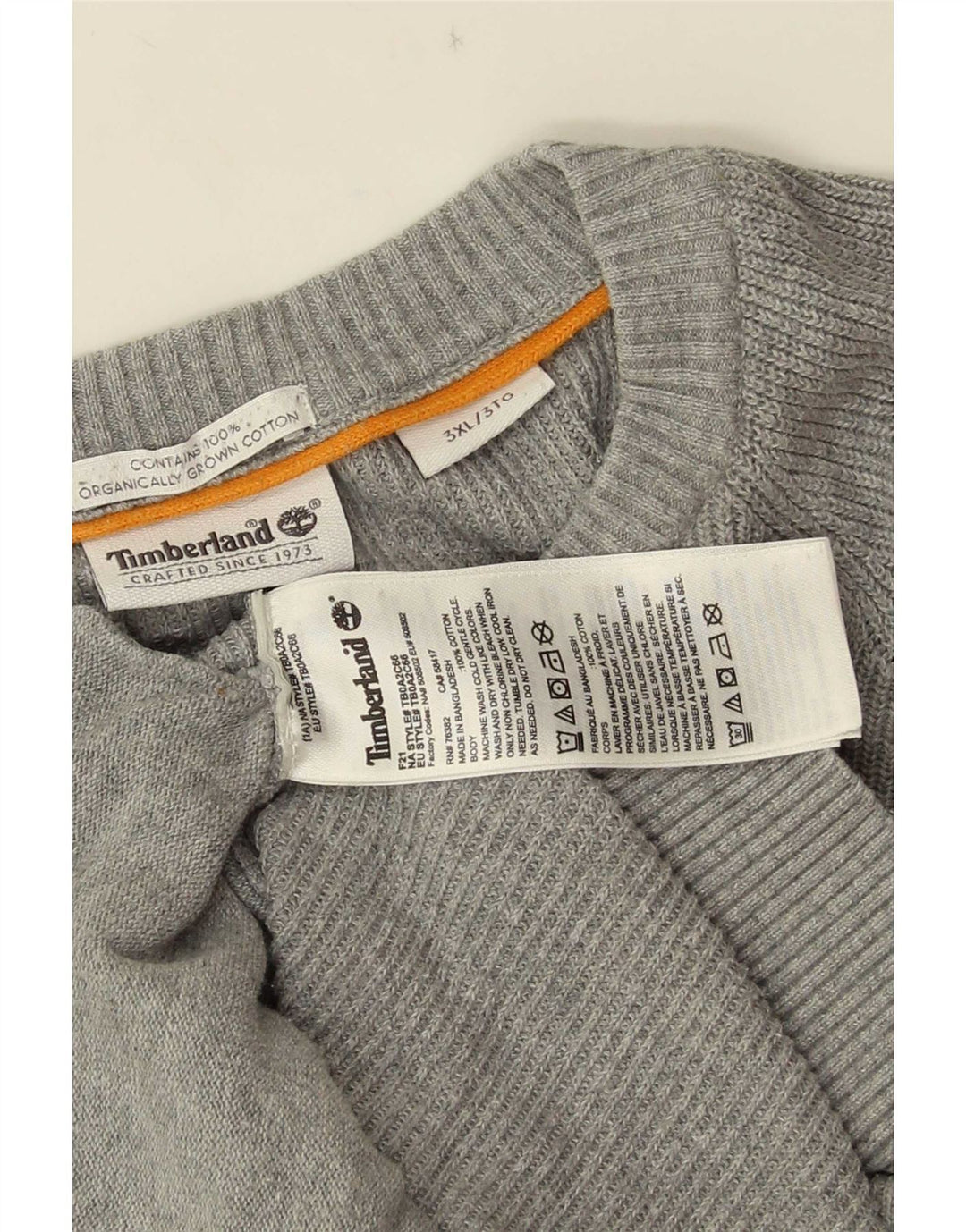 Ανδρικό πουλόβερ Timberland Cardigan 3XL Γκρι βαμβακερό