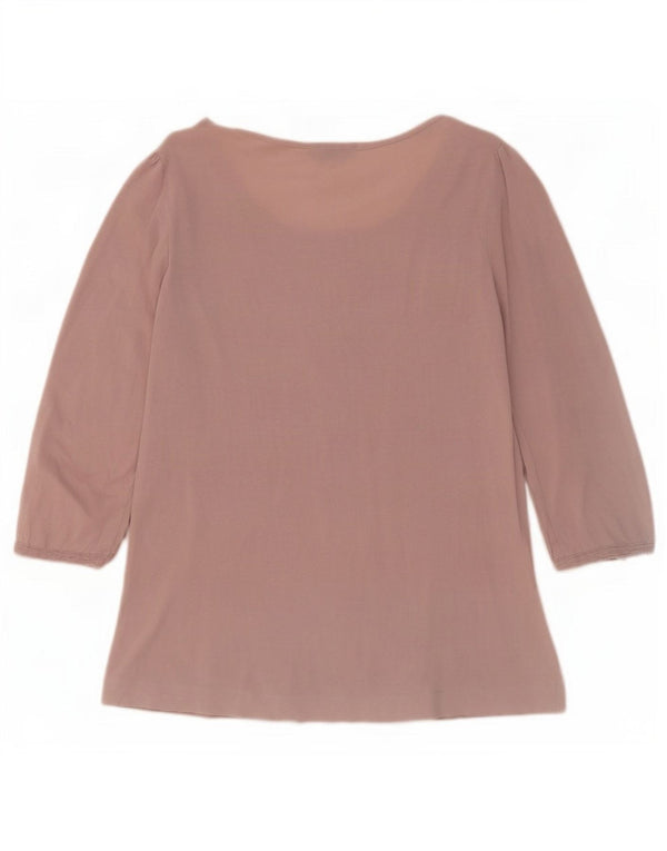 Massimo Dutti Γυναικείο τοπ 3/4 μανίκι UK 12 Medium Pink