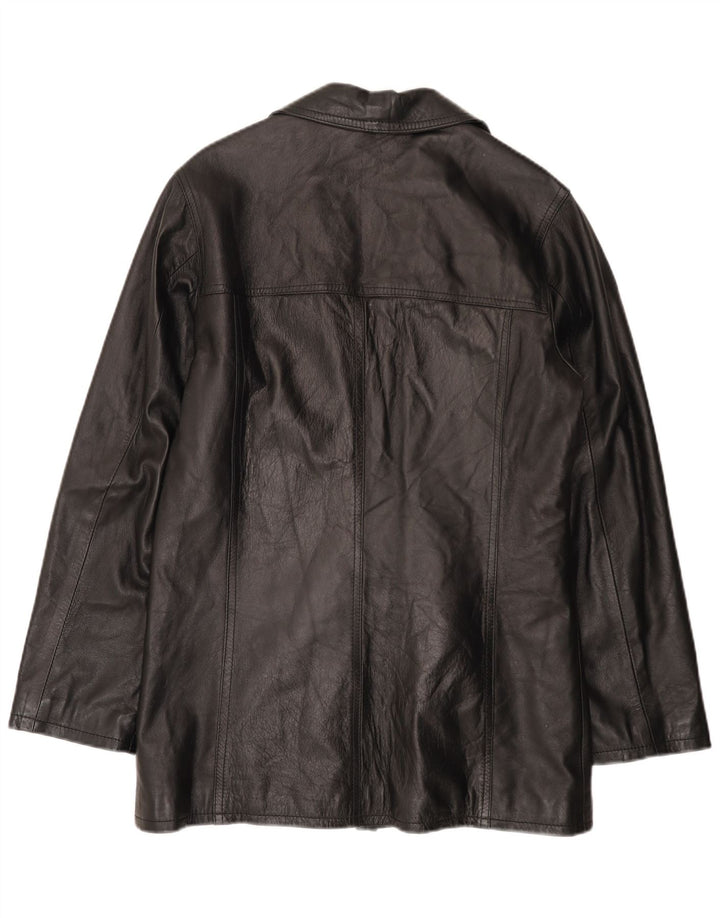 HELEN HUBERT Ανδρικό Δερμάτινο Μπουφάν UK 38 Medium Black Leather