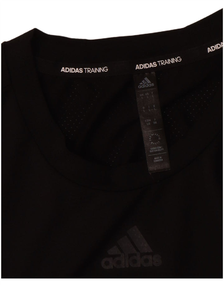 Adidas Ανδρικό T-Shirt Aeroready Top Large Μαύρο Πολυεστέρας