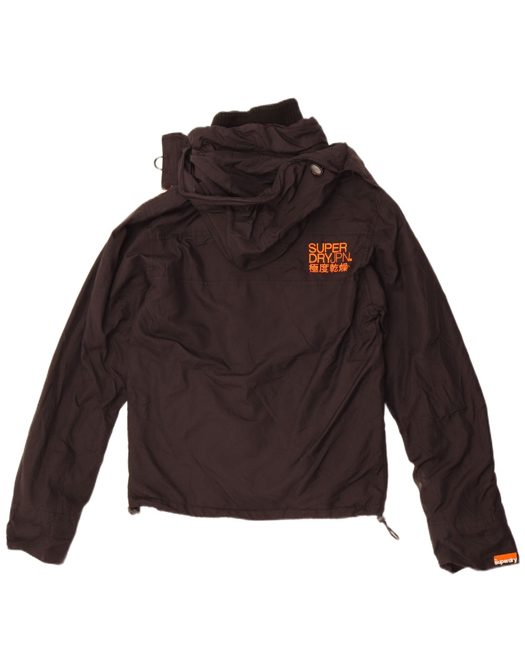 Ανδρικό μπουφάν με κουκούλα Superdry UK 36 Small Black Nylon