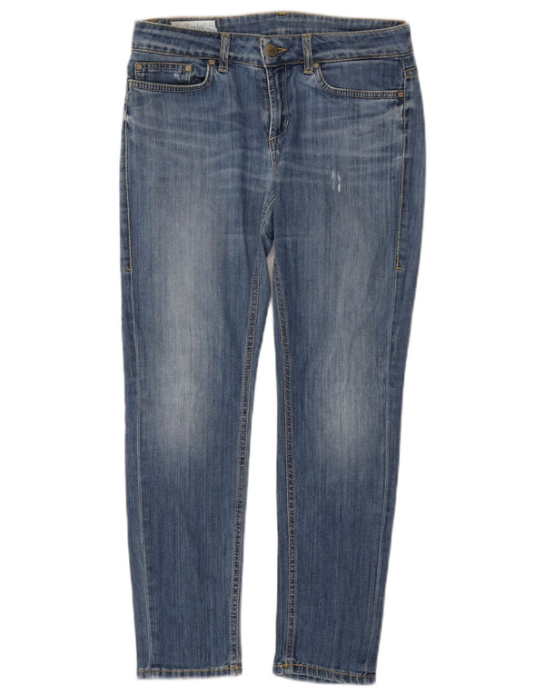 DONDUP Womens Distressed Slim Jeans W29 L27 Blue Cotton