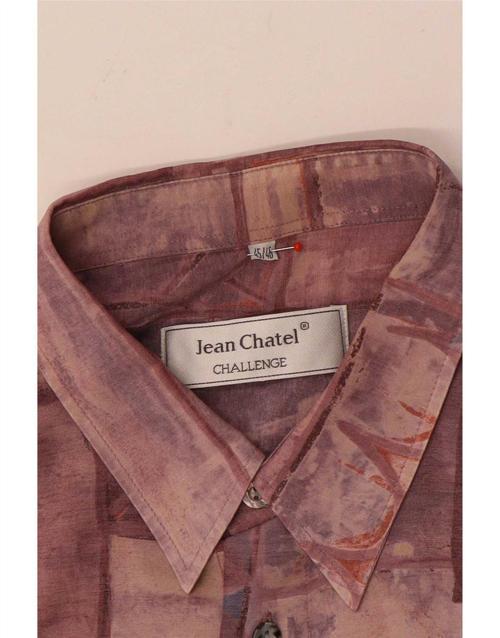 Ανδρικό πουκάμισο Jean chatel 45/46 XL Μπορντό Patchwork