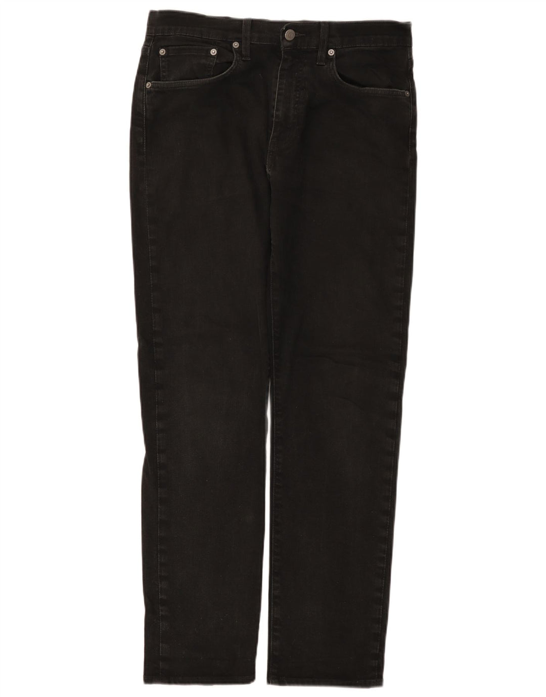 Levi's Mens 502 Tapered Jeans W32 L32 Μαύρο βαμβακερό