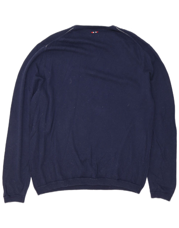 Ανδρικό πουλόβερ Napapijri Crew Neck Jumper 2XL Navy Blue Merino Wool