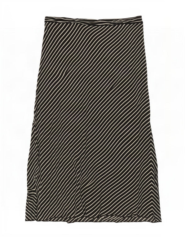 Luisa Spagnoli Γυναικεία ψηλόμεση μίντι φούστα IT 46 Large W30 Μαύρη ρίγα