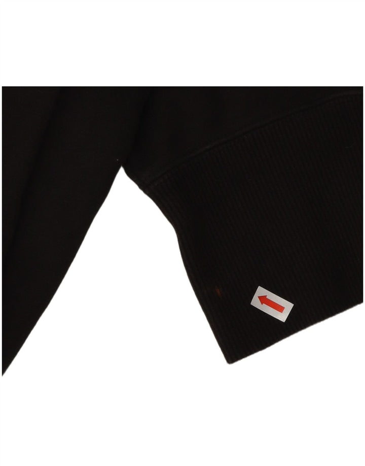 Γυναικεία φούτερ Puma Graphic Crop Jumper UK 14 Medium Black Cotton