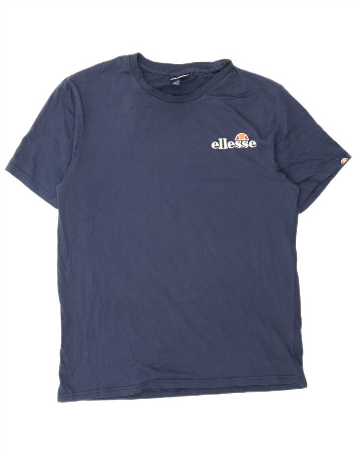Ανδρικό γραφικό T-Shirt Ellesse Top XL Blue Cotton