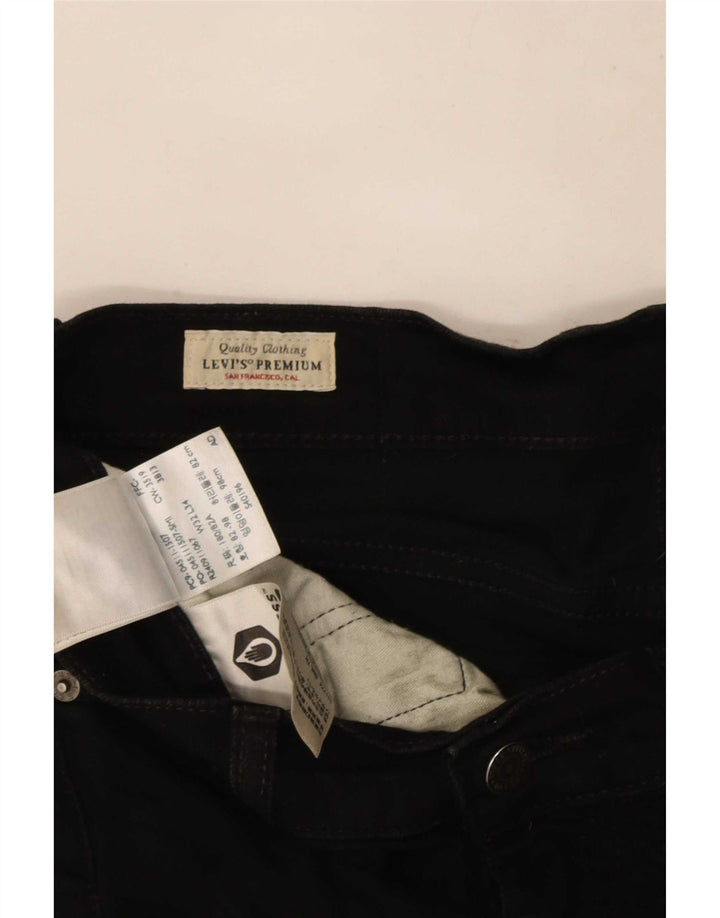 Ανδρικό τζιν Levi's Slim W32 L34 Μαύρο βαμβακερό