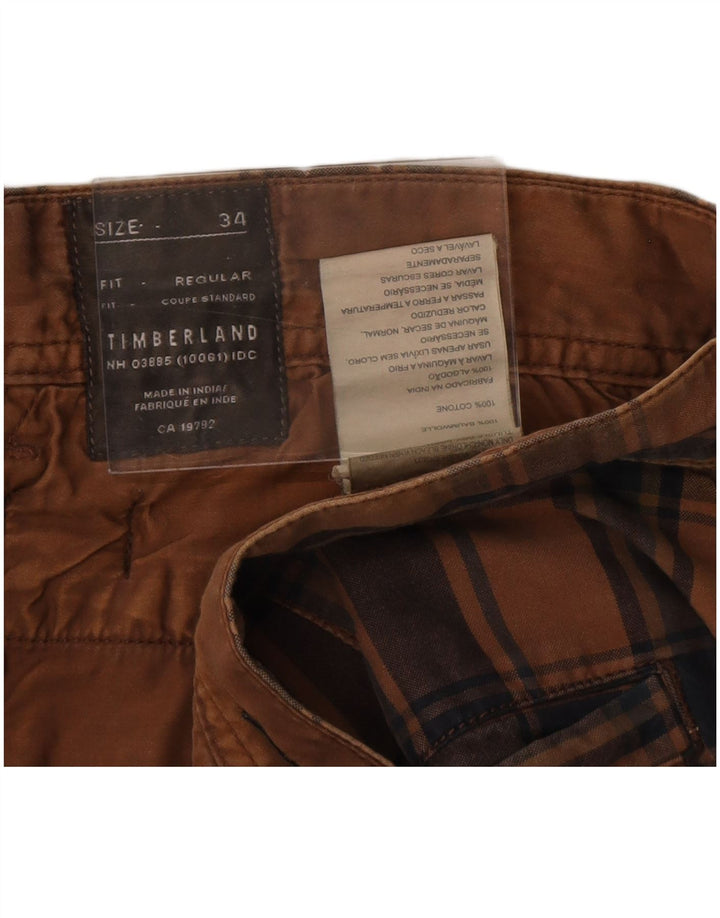 Ανδρικό σορτς Chino Timberland W34 μεγάλο καφέ βαμβακερό