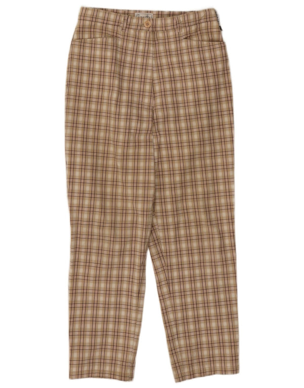 Bonita γυναικείο ψηλόμεσο παντελόνι EU 38 Medium W26 L25 Beige Check