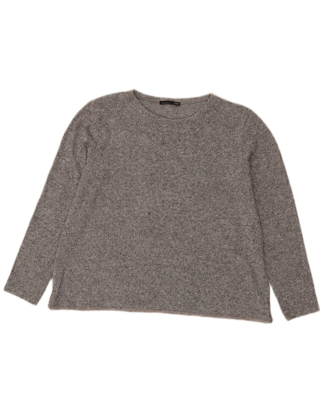 Zara Γυναικείο τοπ μακρυμάνικο UK 10 Small Grey Flecked