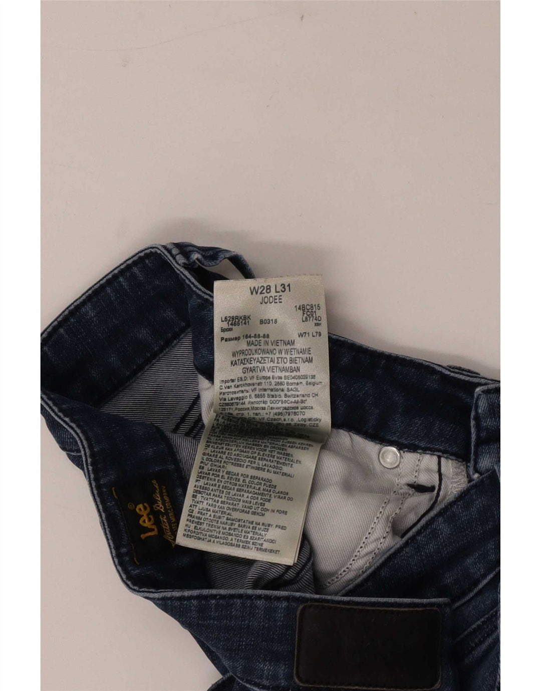 Lee Womens Jodee Skinny Jeans W28 L31 Μπλε βαμβακερό
