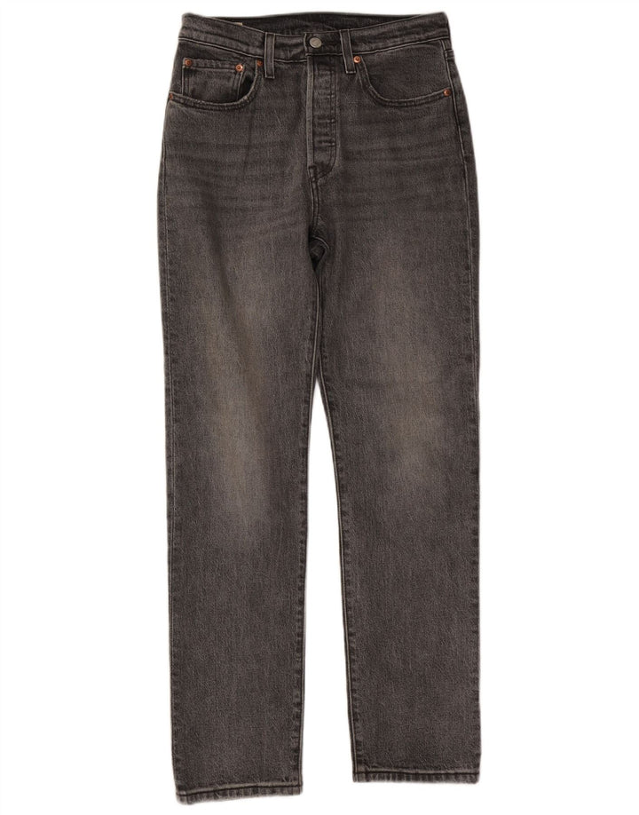 Γυναικείο Levi's 501 Straight Jeans W26 L30 Γκρι βαμβακερό