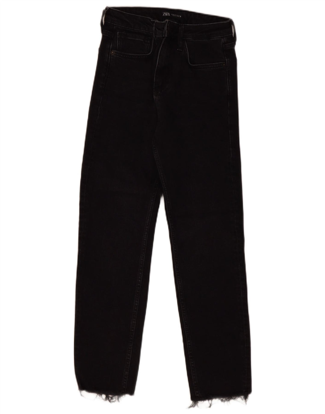 ZARA Γυναικείο ψηλόμεσο τζιν EU 36 XS W26 L27 Μαύρο