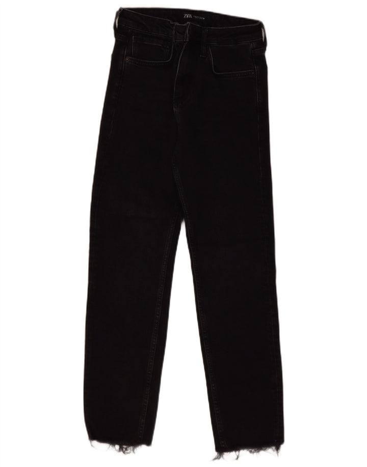 ZARA Γυναικείο ψηλόμεσο τζιν EU 36 XS W26 L27 Μαύρο
