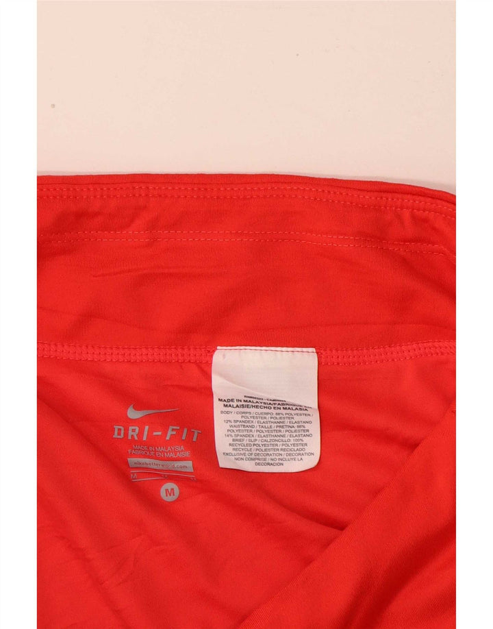 Γυναικείο αθλητικό σορτς Nike Dri Fit UK 14 μεσαίο κόκκινο πολυεστέρας παραλλαγής