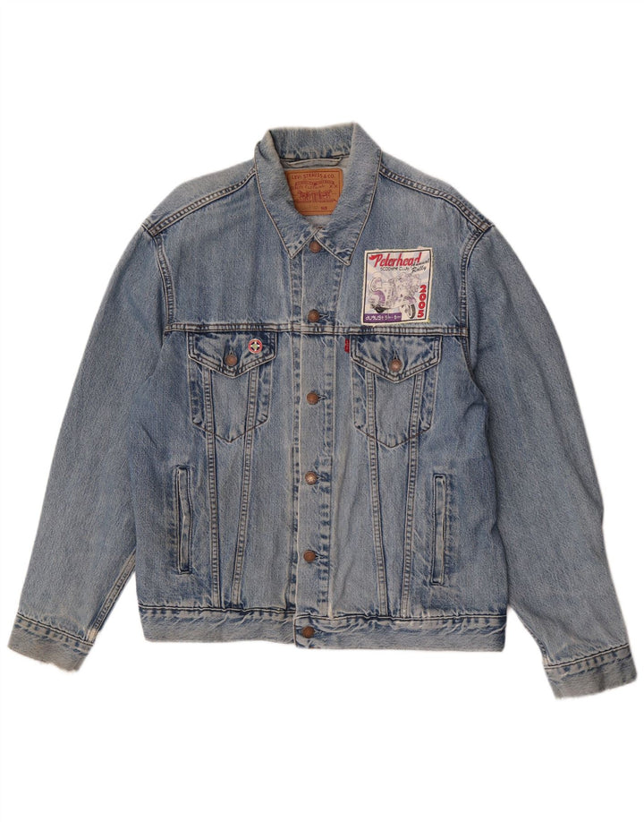 Ανδρικό τζιν μπουφάν Levi's UK 40 μεγάλο μπλε βαμβακερό
