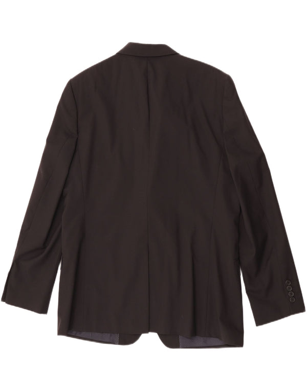 Ted Baker Ανδρικό σακάκι σακάκι με 2 κουμπιά UK 44 2XL Μαύρο μάλλινο