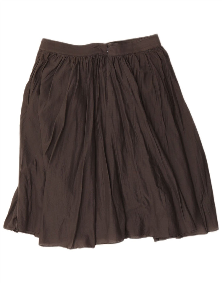 J. Crew Γυναικεία πλισέ φούστα US 4 Small W30 Γκρι βαμβακερή