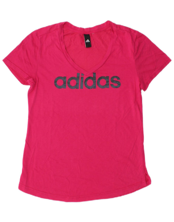 Γυναικείο γραφικό μπλουζάκι Adidas Top UK 12 Medium Pink