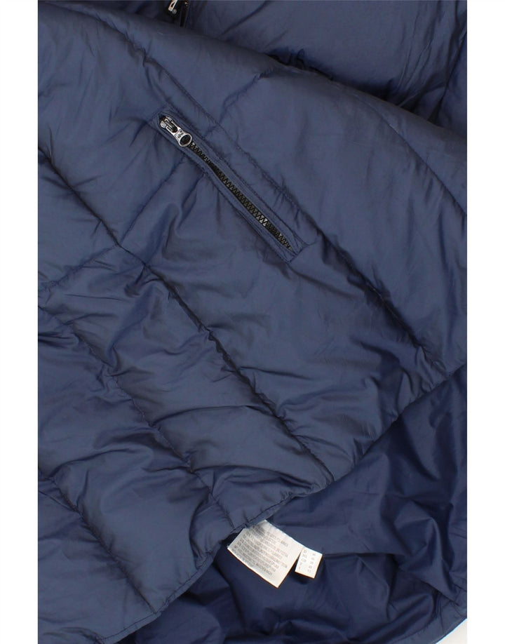 ELHO Womens Hooded Padded Jacket UK 20 2XL Navy Blue Polyamide Vintage Elho and Second-Hand Elho from Messina Hembry 