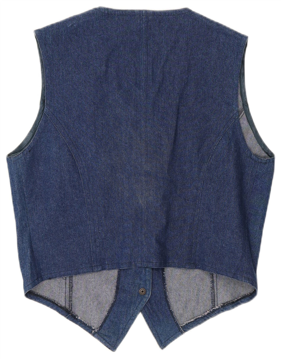 Vintage γυναικείο τζιν γιλέκο UK 12 Medium Blue