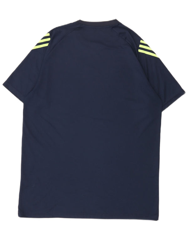 Adidas Mens Aeroready T-Shirt Top 2XL Navy Blue Polyester