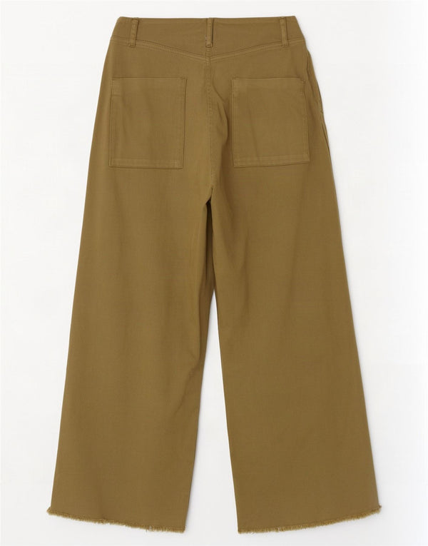 Zara γυναικείο ψηλόμεσο παντελόνι EU 38 Small W28 L26 Khaki