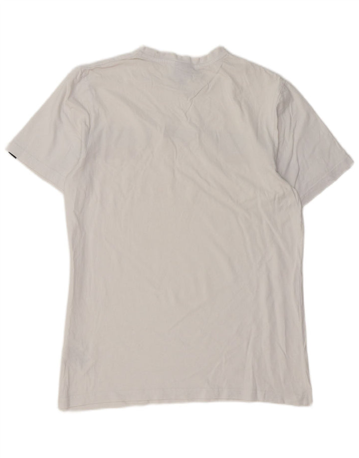 Ανδρικό T-Shirt ELLESSE Top Large White Colourblock Βαμβακερό