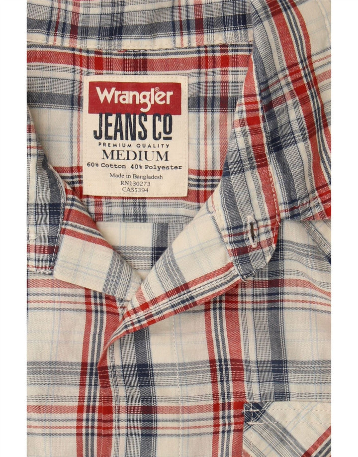 WRANGLER Mens Shirt Medium Multicoloured Check Cotton Vintage Wrangler and Second-Hand Wrangler from Messina Hembry 