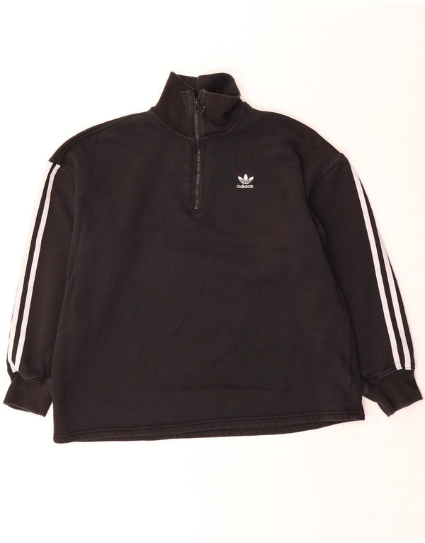 Γυναικεία φούτερ με φερμουάρ Adidas Jumper UK 12 Medium Black