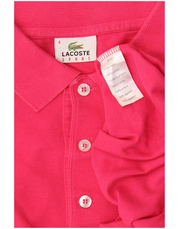 Ανδρικό πουκάμισο Polo Lacoste, Μέγεθος 4, Μεσαίο Ροζ Βαμβακερό