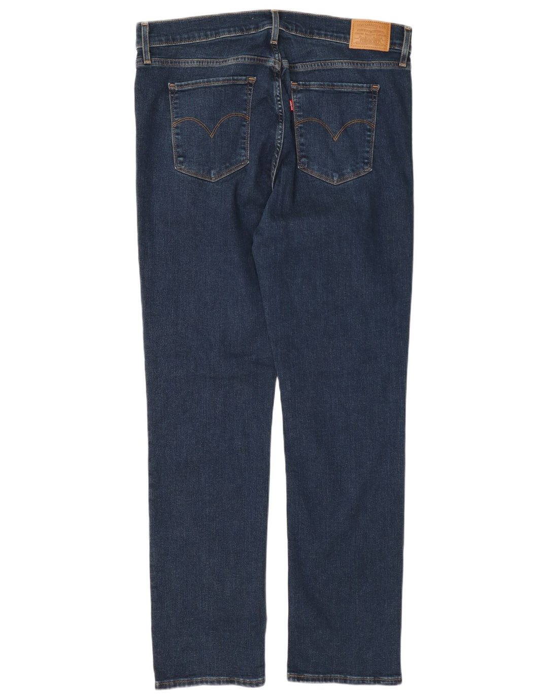 Levi's Womens 314 Shaping Straight Jeans W32 L32 Navy Blue Cotton