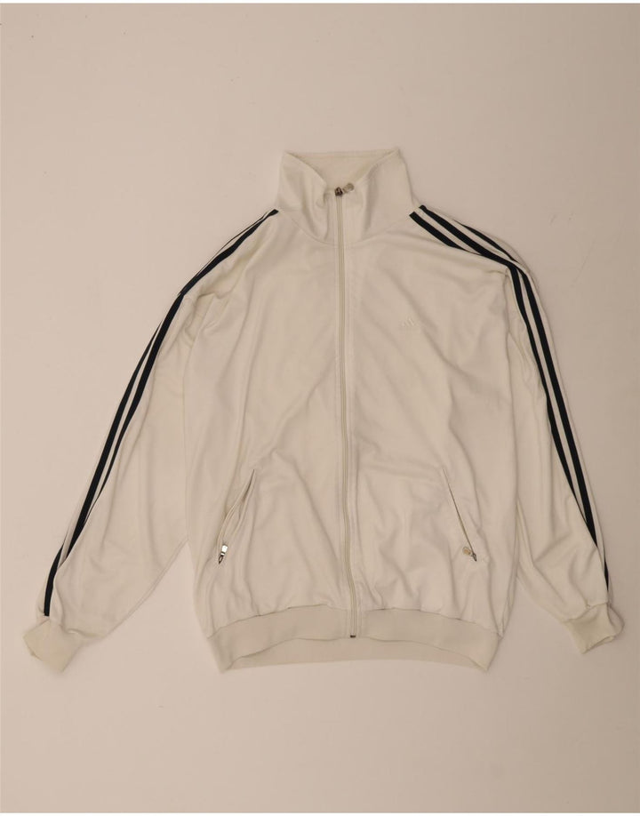 Ανδρική φόρμα Adidas Top Jacket UK 40/42 Medium White Polyester