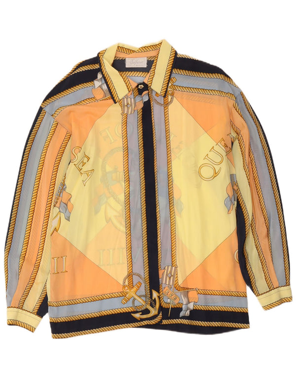 Vintage γυναικείο πουκάμισο See Through IT 50 XL Πολύχρωμο Ναυτικό