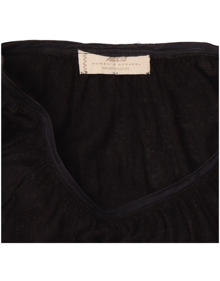 Γυναικείο τοπ Marlboro Classics Μακρυμάνικο UK 16 Large Μαύρο